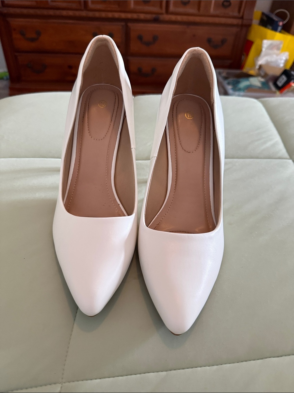 Mysoft Women’s Nude Blush Pointed Toe Stiletto Pumps Size 10 NWT